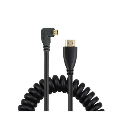1.4 HDMI to M1ni HDMI SLR Camera M>oni>tor Telescopic High Definition Copper Core Spring Wire(A-D-RI)