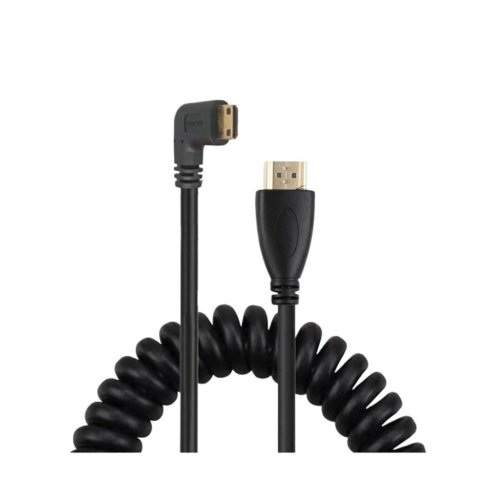 1.4 HDMI to M1ni HDMI SLR Camera M>oni>tor Telescopic High Definition Copper Core Spring Wire(A-C-RI)