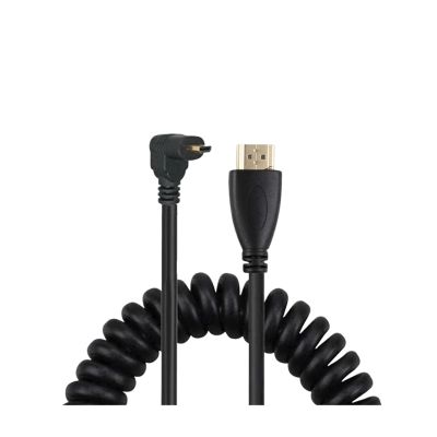 1.4 HDMI to M1ni HDMI SLR Camera M>oni>tor Telescopic High Definition Copper Core Spring Wire(A-D-DO)