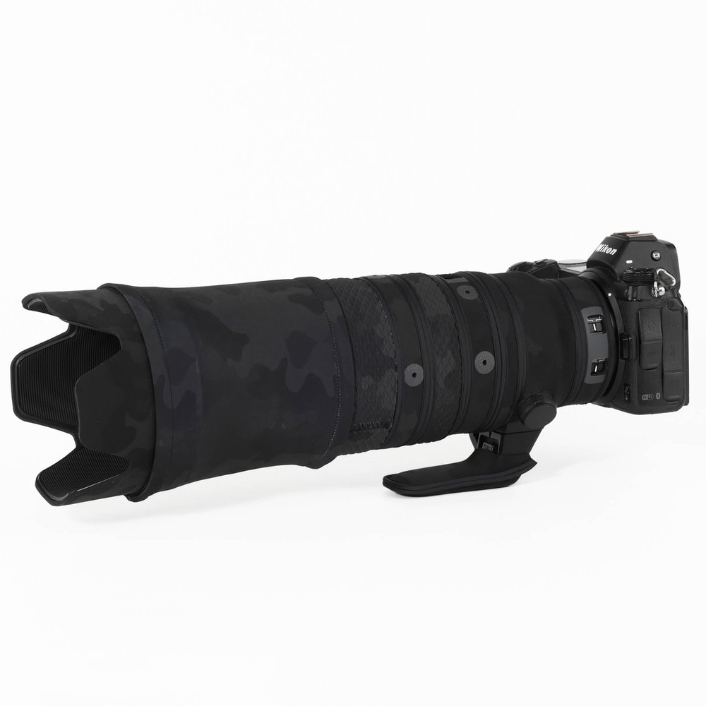 CHASING BIRDS Lens Camouflage Waterproof Coat for Nikon Z 100-400mm f/4.5-5.6 VR S Rainproof Lens Protective Cover Version IV (Shadow Black)