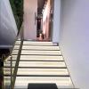 YEXI Non-Slip Stairs Edge Protector with LED Channel,Fluted Rubber Tread Steps Cover for Home Hotels Restaurants,Stair Nose Guard Trim,LED Strip is Not Included(Silver,L-40/102cm) view 3