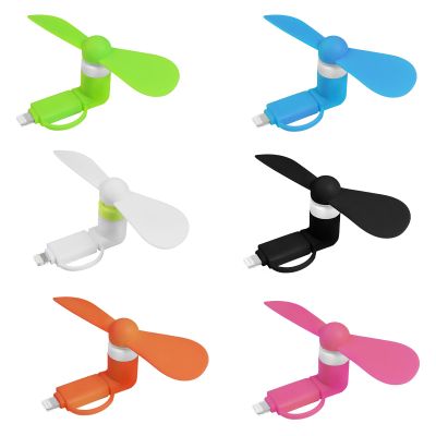 RITPHI 6 Pack Mini Cell Phone Fan 2-in-1 Fan Compatible for iPhone, iPad, Android Smartphone,Tablet - Colorful and Powerful- Cell Phone Summer Accessories