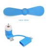 RITPHI 6 Pack Mini Cell Phone Fan 2-in-1 Fan Compatible for iPhone, iPad, Android Smartphone,Tablet - Colorful and Powerful- Cell Phone Summer Accessories view 3
