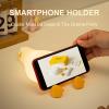 Drecoam Lying Flat Duck Night Light, Dimmable Silicone Duck Lamp with Phone Stand, Rechargeable Touch Bedside Nursery Light, 3000K Warm Glow, BPA-Free Cute Duck Decor for Breastfeeding & Kids view 3