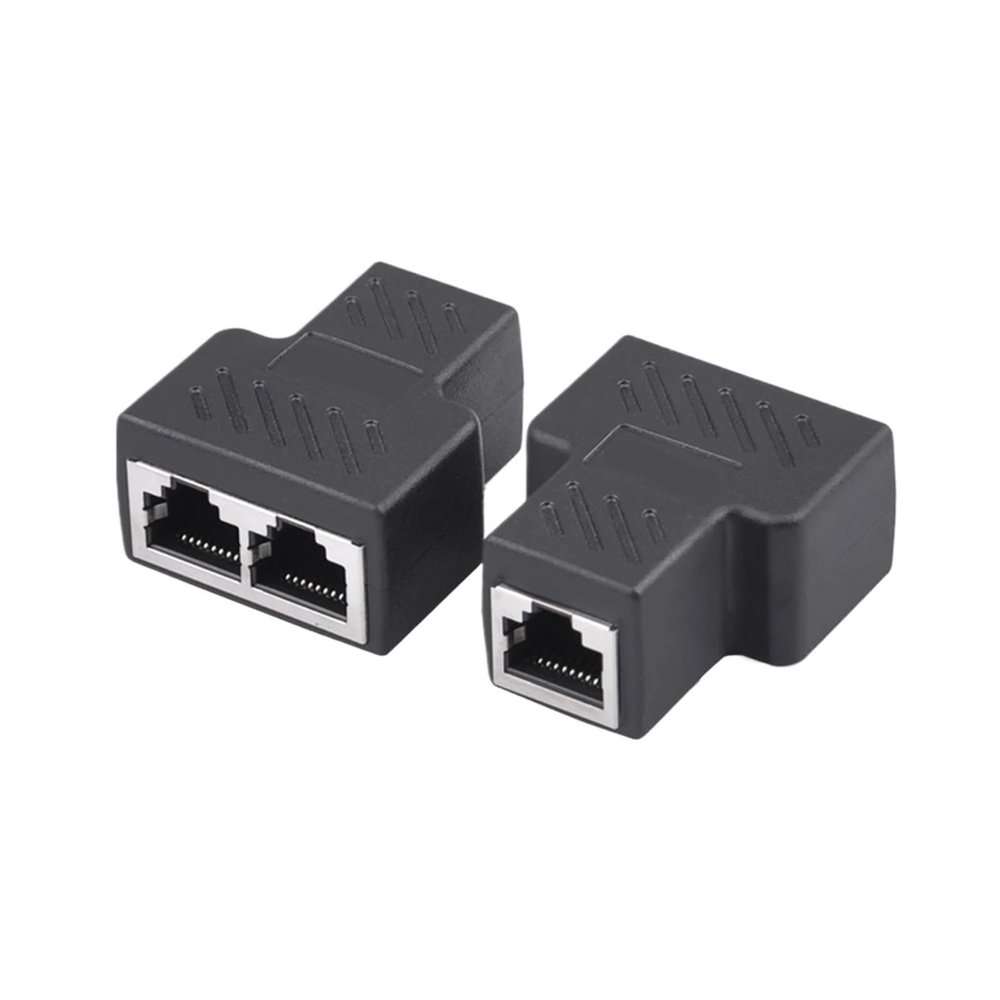 1 to 2 Possibilities Network LAN Cable Ethernet Female Cat6 RJ45 Splitter Plug Adapter UTP Cat7 5e Conector Switch Adapter Coupl