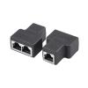 1 to 2 Possibilities Network LAN Cable Ethernet Female Cat6 RJ45 Splitter Plug Adapter UTP Cat7 5e Conector Switch Adapter Coupl view 1