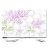 32-80 Inches TV Dust Proof Screen Protector Indoor TV Display Cover TV Cover for LCD LED Soft Polyester Cloth Plasma Hanging Desktop Curved Universal TV Cover-flower1||37-39inch view 1