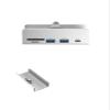 Aluminum Alloy USB 3.0 Docking Station Fixed Clip Adjustable Thickness Aluminum HUB Clip Converter Hub Fixed(USB3.0 2-Type-c 2) view 4
