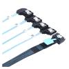 0.5 Internal PCIE Slimline MI NI S*A*S MCIO SFF-8654 4I 38P to 4X SATA Right Angle Hard Drive Cable view 1