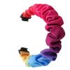 SinMutisme Band Compatible with Fitbit Ace 3 Bands, Replacement Scrunchies Arm Band Chiffon Satin Wristband for Inspire 2, S/L (Rainbow, Large) view 2