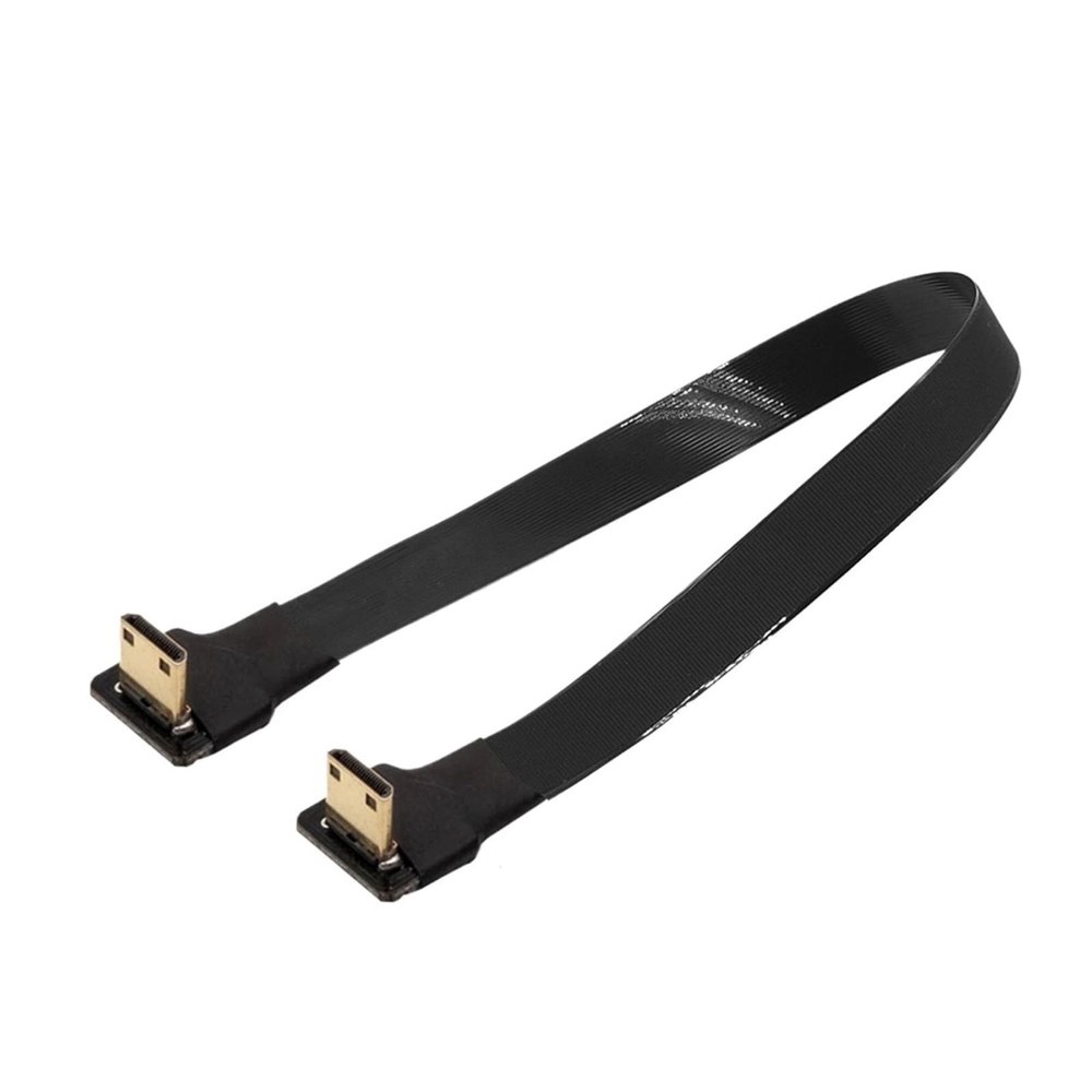 Camera Aerial Photography line, PTZ FPV Dedicated M1ni HDMI high-Definition HDMI Elbow Camera, Soft Video Cable(25CM,C3-C3)