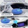 Sunoony Portable CD Player with Bluetooth, Disman CD Player for Car with FM Transmitter, Rechargeable Personal cd Player with Anti-Skip Protection, Headphones, AUX/USB Supported, LCD(Blue) view 3