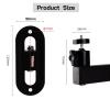 CTXSumTec 7.87" Foldable Projector Wall Mount | Aluminum Alloy | 1/4" Screw Thread | 360 Rotatable | Universal for Mini Projectors, Cameras & DVRs (1/4" Wall Mount) view 2