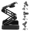 Portable Adjustable 3 Folding Tilt Tripod Head with Plate for DSLR Cameras, Aluminum Alloy, 180 Degree Tilt, Precise Bubble Level, Anti Slide Rubb view 2