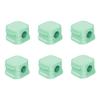 6 Pack Magnetic Cable Organizer Clips, Desktop Cord Management System with Strong Adhesive, Easy Access Cable Holder (Green) view 1