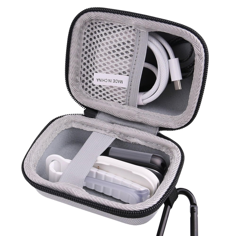 JINMEI Hard EVA Carrying Storage Case Compatible with PLAUD NotePin Voice Recorder,AI Digital Voice Recorder Protective storage box (NotePin Case grey)