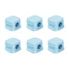 6 Pack Magnetic Cable Organizer Clips, Desktop Cord Management System with Strong Adhesive, Easy Access Cable Holder (Blue) view 1