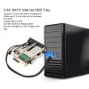 3.5in Internal Hard Drive Tray with Dual USB3.0, Up to 6Gbps, Hot Swap Trayless Design, HDD Mounting Bracket for Server, PC, and Media Backup view 2