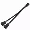 mangxiyis 3-pin Connector Fan 1 to 2 Extension 3P Adapter Conversion Cable Splitter Computer Case Motherboard CPU Radiator view 1