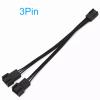 mangxiyis 3-pin Connector Fan 1 to 2 Extension 3P Adapter Conversion Cable Splitter Computer Case Motherboard CPU Radiator view 2