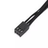 mangxiyis 3-pin Connector Fan 1 to 2 Extension 3P Adapter Conversion Cable Splitter Computer Case Motherboard CPU Radiator view 4