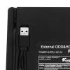 Aurovibe External CD DVD Drive USB Plug and Play, Portable Optical Disk Drive with Efficient Burning Function, Compatible with Windows, OS X, Supports CD DVD Burning and Memory Cards view 2