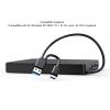 Aurovibe External CD DVD Drive USB Plug and Play, Portable Optical Disk Drive with Efficient Burning Function, Compatible with Windows, OS X, Supports CD DVD Burning and Memory Cards view 4
