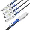 10Gtek 100G QSFP28 to 4X 25G SFP28 Breakout DAC Passive Direct Attach Copper Twinax Cable for Cisco QSFP-4SFP25G-CU4M, Ubiquiti, Arista, Supermicro and More, 4-Meter view 2
