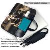 Skull Rock Roll Skeleton Bone Print Laptop Bag, Padded Shoulder Strap, Simplifies Your Daily, Ideal For Business Trips view 3