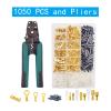 LIANGMEI Boxed Crimp Terminal,Electrical Connector,U/O Shaped,Splicing Termination 2.8/4.8/6.3mm,Wire Connector(1050pcs-and-Pliers-J) view 2
