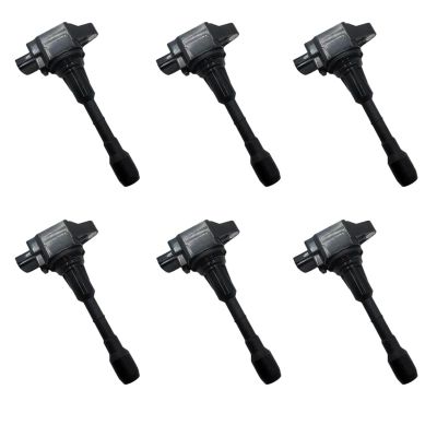 1/4/6Pcs Ignition Coil 22448JA10C Compatible for G25 EX35 FX35 G35 JX35 M35 Compatible for 350Z Altima Murano Pathfinder Quest(1Pcs-22448-JA10C)(6Pcs-22448-JA10C)