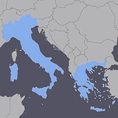 Italy and Greece GPS Map for Garmin Devices on microSD