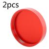 Telescope Accessories 2pcs M48X0.75mm Threaded Metal Cover with Hanging Rope Astronomical Telescope Accessories Black Red(Red) view 2