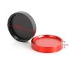 Telescope Accessories 2pcs M48X0.75mm Threaded Metal Cover with Hanging Rope Astronomical Telescope Accessories Black Red(Red) view 3