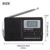 Portable Digital AM/FM Stereo Radio Full Frequency Band Receiver Radio LCD Display Accessory view 3