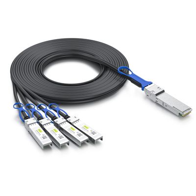 10Gtek 100G QSFP28 to 4X 25G SFP28 Breakout DAC Passive Direct Attach Copper Twinax Cable for Cisco QSFP-4SFP25G-CU2.5M, Ubiquiti, Arista, Supermicro and More, 2.5-Meter