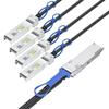 10Gtek 100G QSFP28 to 4X 25G SFP28 Breakout DAC Passive Direct Attach Copper Twinax Cable for Cisco QSFP-4SFP25G-CU2.5M, Ubiquiti, Arista, Supermicro and More, 2.5-Meter view 2