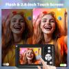 5K Digital Camera for Photography, WiFi 64MP Autofocus Dual Lens Vlogging Camera with Touch Screen, 6X Optical Zoom Compact Point and Shoot Cameras for YouTube, 32GB Card,2 Batteries,Black view 4