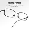 Cyxus Rectangular Blue Light Blocking Glasses for Men Computer Metal Frame Eyeglasses UV Protection 8160 view 4