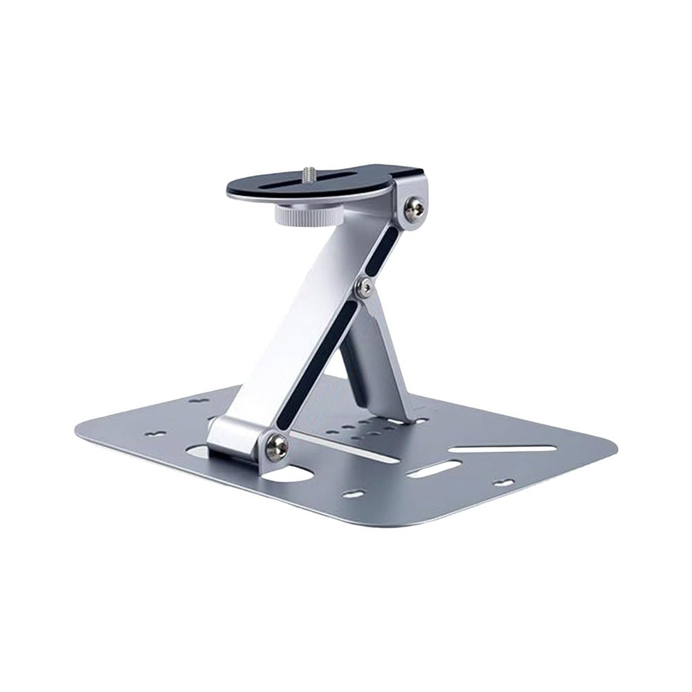 LOXGO Height Adjustable Projector Mounting Bracket Metal Foldable Stand Rotating Desktop/Wall Mount/Suspended Home Theater Projector Holder