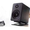 RSHuiOUXX Steel Desktop Speakers Mounts with AntiResonance Foam for Enhanceds Sound On Piece Setups view 4