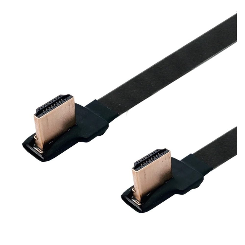 HDMI with Shielded Flexible Cable Elbow HDMI Adapter for Aerial Photography PTZ FPV FPC Camera M>oni>tor Set-top Box(10CM,A6-A6)