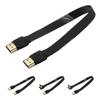 HDMI with Shielded Flexible Cable Elbow HDMI Adapter for Aerial Photography PTZ FPV FPC Camera M>oni>tor Set-top Box(10CM,A6-A6) view 4