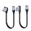 Schwarz 3 USB 2,0 Winkel 90 Grad USB B Stecker zu Drucker Stromkabel Festplatten Box Scanner Verlngerung Stromkabel Leitung 0,(10CM,AMRI-BMST) view 2