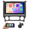 10in Car Stereo Radio for Chevy Silverado GMC Sierra 2014 2015 2016 2017 2018 with Wireless Carplay Android Auto, Touch Screen BT, USB, GPS, WiFi, Backup Cam, Bluetooth, SWC, Mirror Link view 1