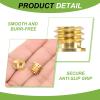 PATIKIL M5 Female to 3/8" Male Convert Screw Adapter, 5 Pcs Tripod Thread Adapter Mount for Camera Monopod Video DSLR SLR Mic Stand, Gold view 3