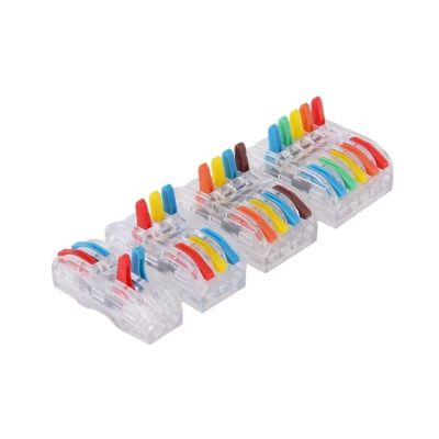 10Pcs terminales de Cable Small Wiring Electrica Mini Quick Fast Wire Clip Connector(222)