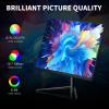 24-Inch Gaming Monitor, IPS FHD 180Hz 100% sRGB 1ms Response Time AMD Freesync Speakers Borderless Eye Protection Low Blue Light HDMI DP VESA Mount view 4