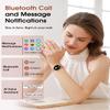 1.27'' Smart Watches for Women (Answer/Make Calls), Activity Fitness Tracker with 130+ Sport Modes, 24/7 Heart Rate, Sleep Monitor, 4 Watch Bands,Waterproof Smartwatch for Android & iPhone, Rose Gold view 3