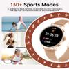1.27'' Smart Watches for Women (Answer/Make Calls), Activity Fitness Tracker with 130+ Sport Modes, 24/7 Heart Rate, Sleep Monitor, 4 Watch Bands,Waterproof Smartwatch for Android & iPhone, Rose Gold view 4